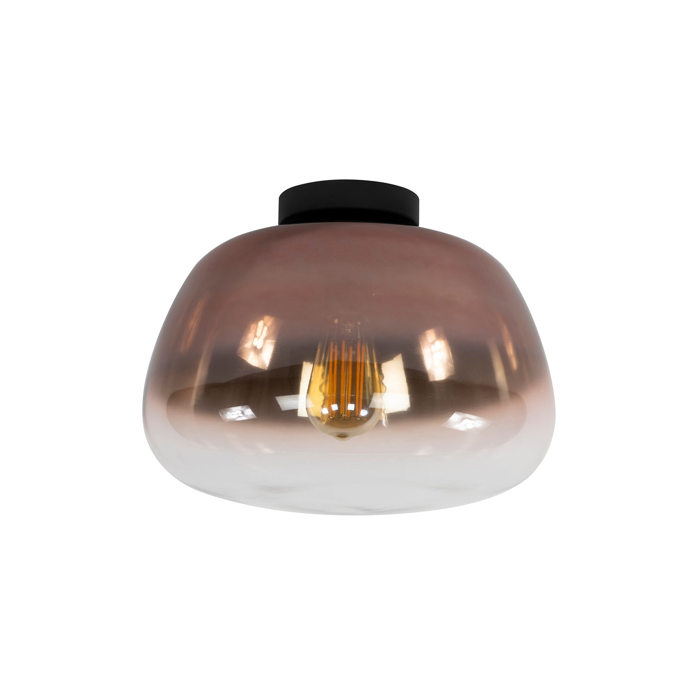 Giga Meubel - Plafondlamp Koper - 1-lichts - 36x36x22cm - Pulse