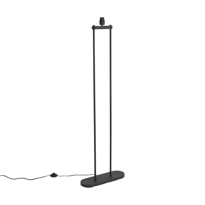 QAZQA Moderne vloerlamp zwart  - Thijmen