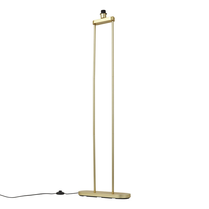 QAZQA Moderne vloerlamp messing - Thijmen