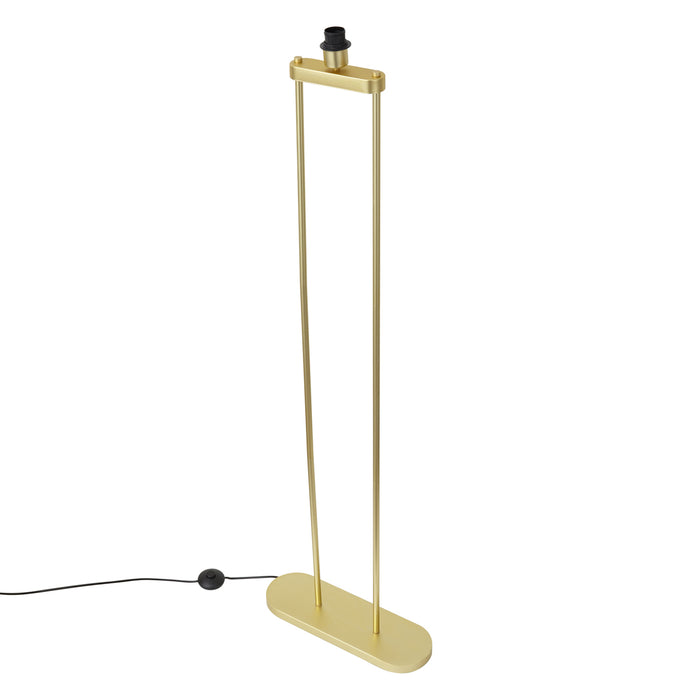 QAZQA Moderne vloerlamp messing - Thijmen