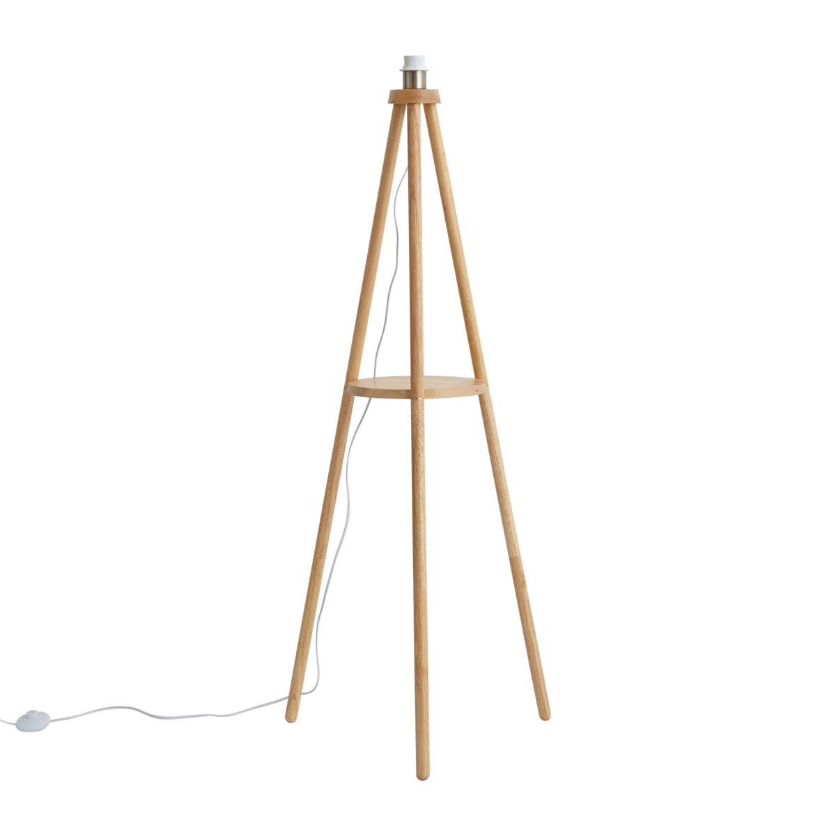 QAZQA Scandinavische vloerlamp tripod hout - Lou