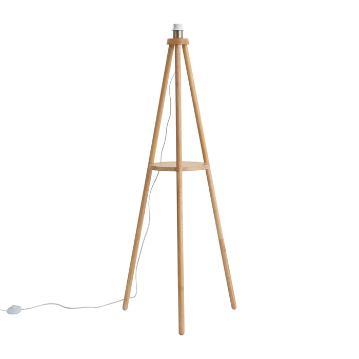 QAZQA Scandinavische vloerlamp tripod hout - Lou