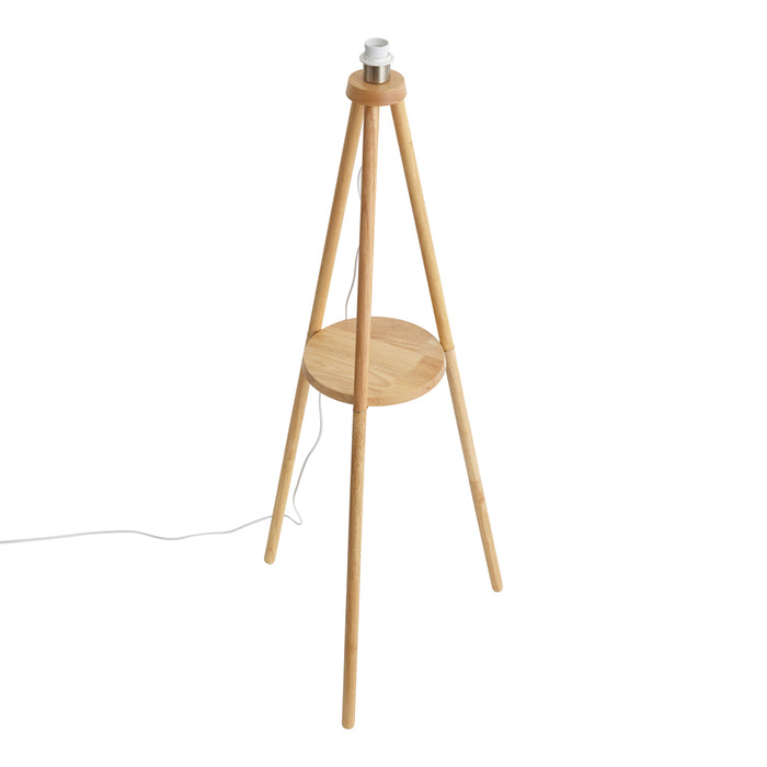 QAZQA Scandinavische vloerlamp tripod hout - Lou
