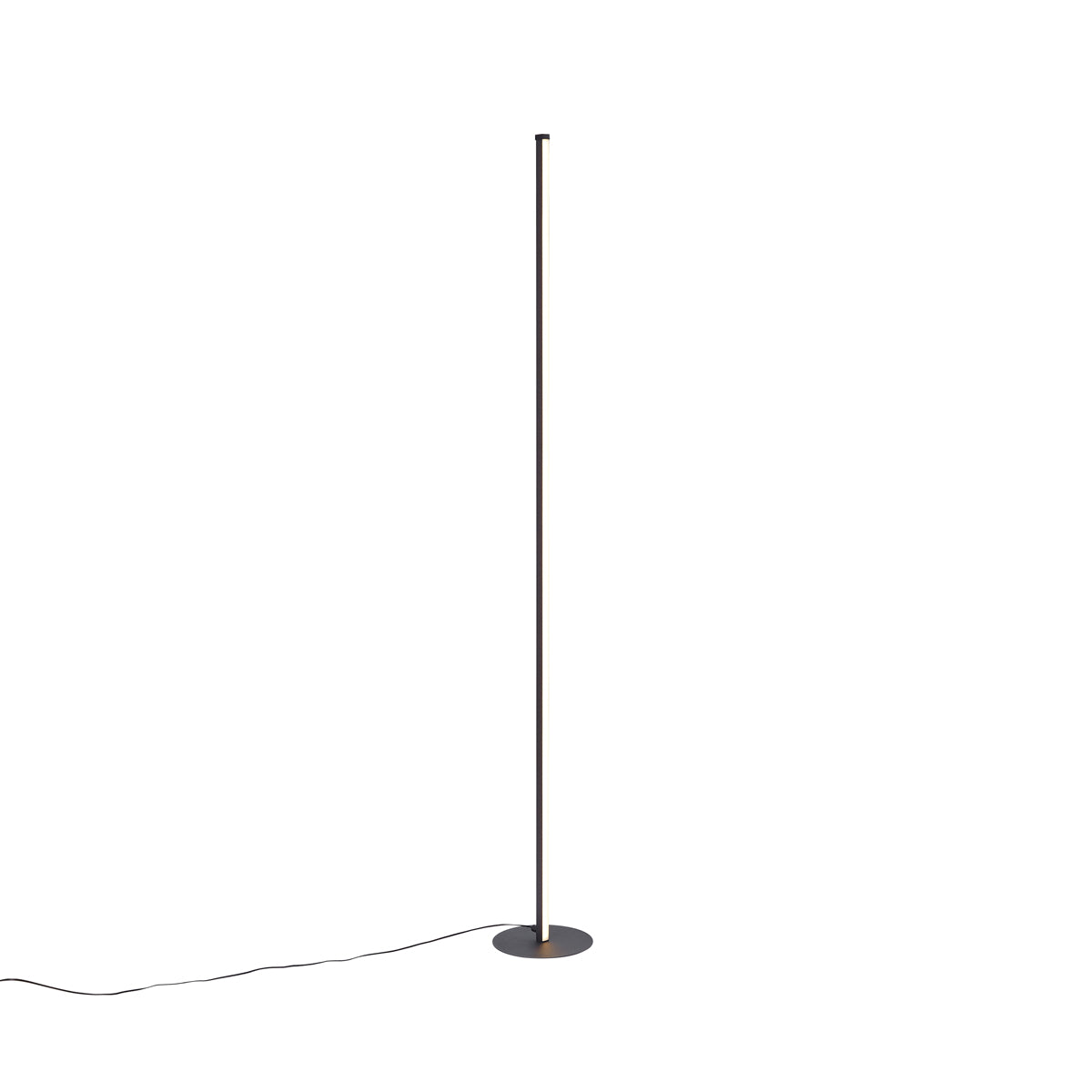 QAZQA Design vloerlamp zwart incl. LED met touch dimmer - Clutch