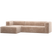 WOOOD Bean Hoekbank Links - Chenille - Velvet Naturel - 73x305x175