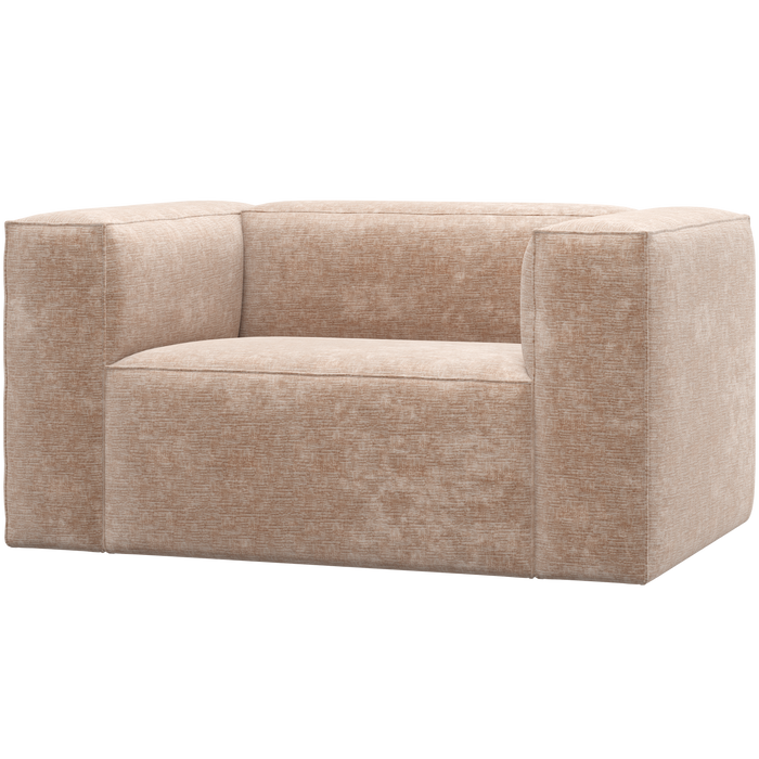 WOOOD Bean Fauteuil - Chenille - Velvet Naturel - 74x146x98
