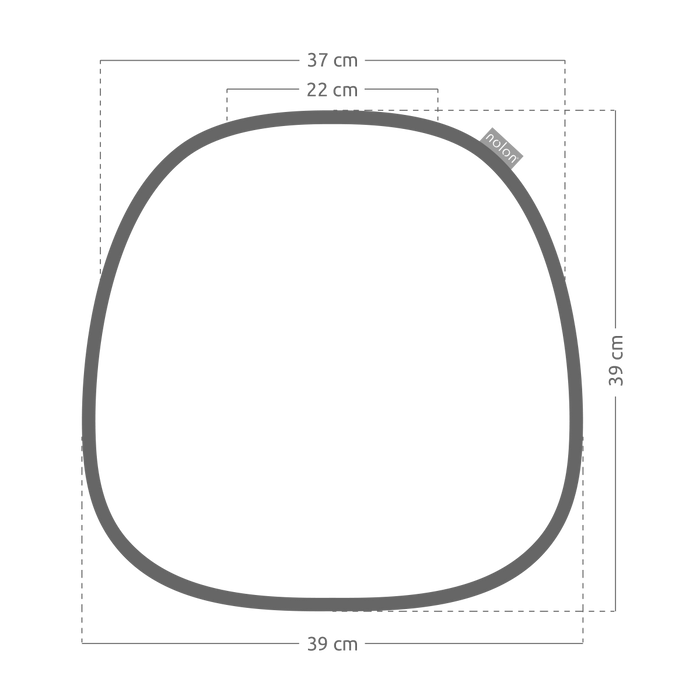 Nolon Jut Stoelkussen Grijs melange