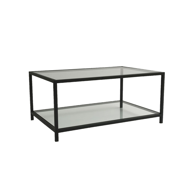 Giga Meubel - Salontafel Rechthoek Zwart|Glas - 90x60x40cm - Astro