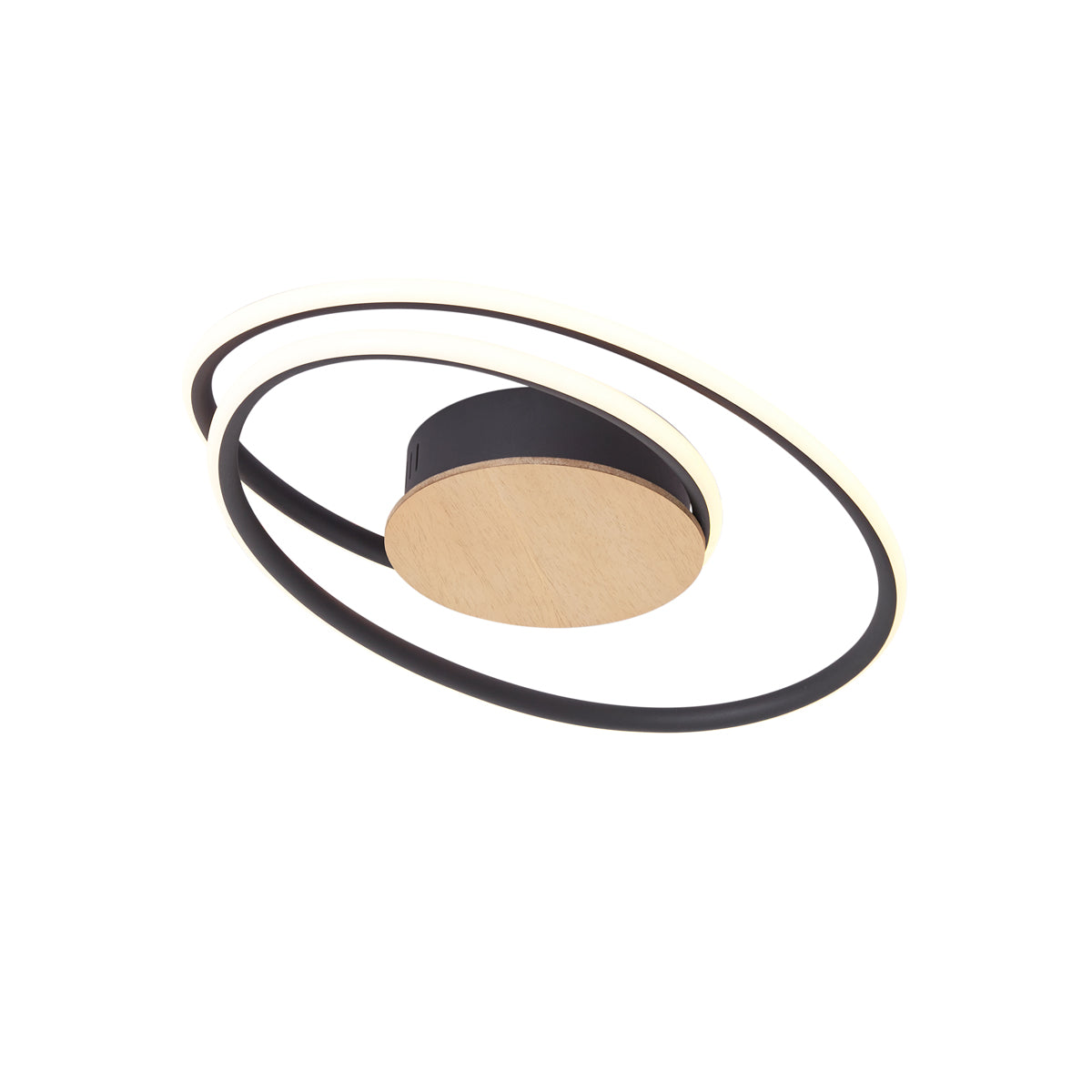 QAZQA Design plafondlamp hout incl. LED 3-staps dimbaar - Rowan