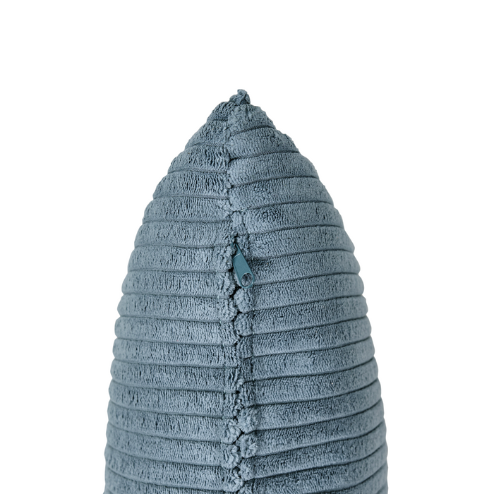 Beliani - VANVEY - Chaise longue - Blauw - Linkszijdig - Corduroy