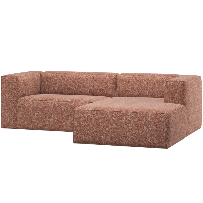 WOOOD Bean Chaise Longue Bank Rechts - Melange - Terra - 73x254x178