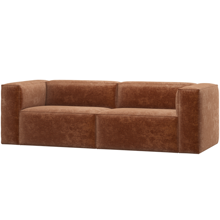 WOOOD Bean 3,5-Zits Bank - Chenille - Velvet Terra - 73x242x96