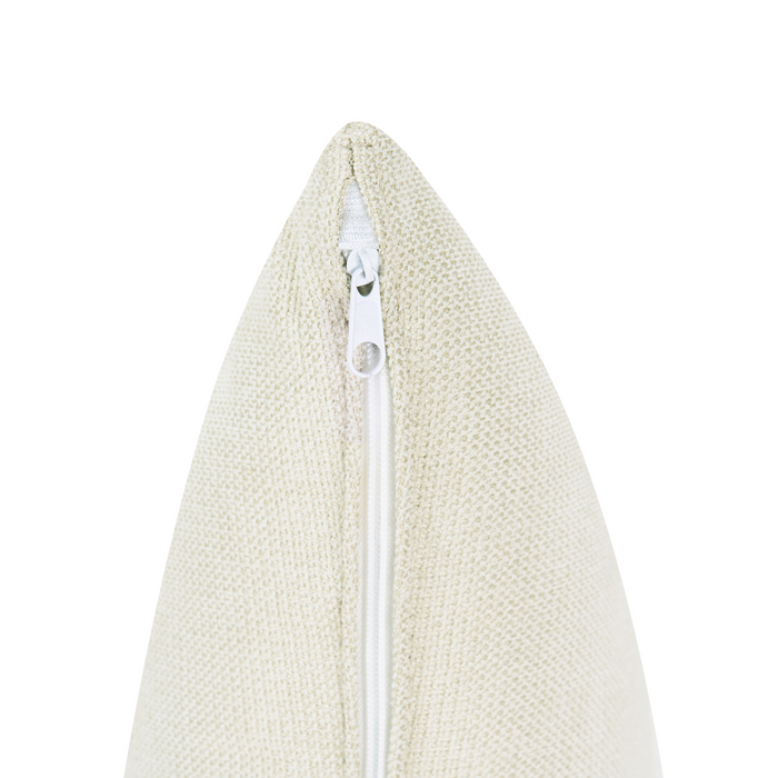 Beliani - CHEVANNES - Chaise longue - Off-white - Rechtszijdig - Stof