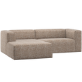 WOOOD Bean Chaise Longue Bank Links - Melange - Lichtbruin