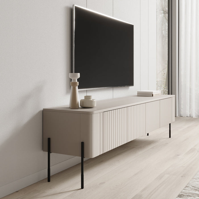 Meubella - Vivi - TV-Meubel - Beige - 190 cm