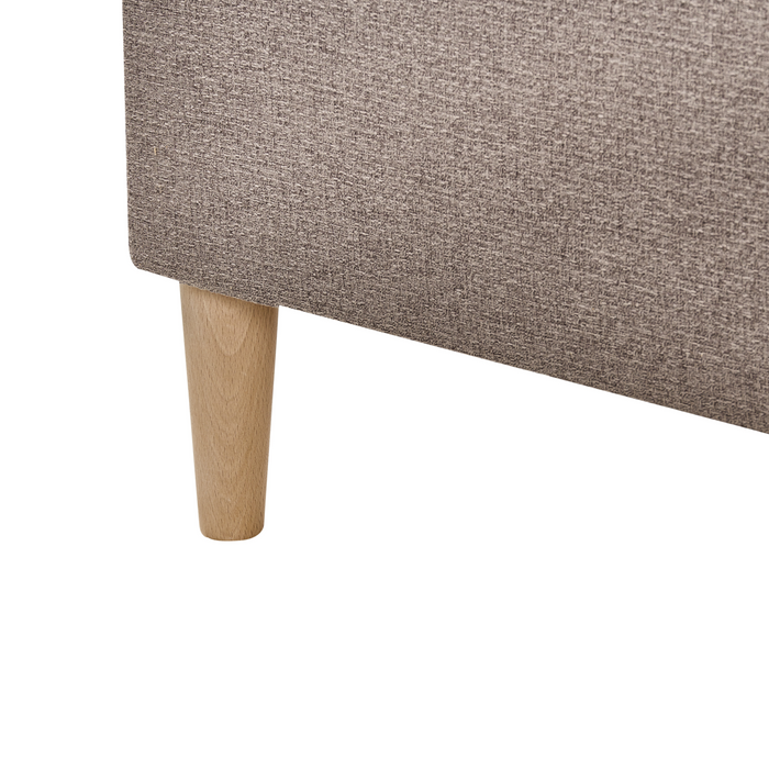 Beliani - OFFICER - Boxspringbed - Taupe - 160 x 200 cm - Polyester
