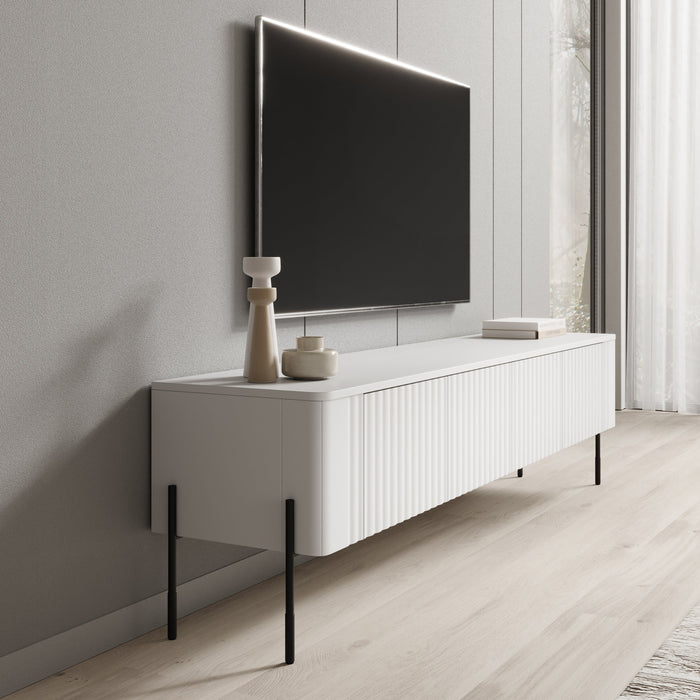 Meubella - Vivi - TV-Meubel - Wit - 190 cm