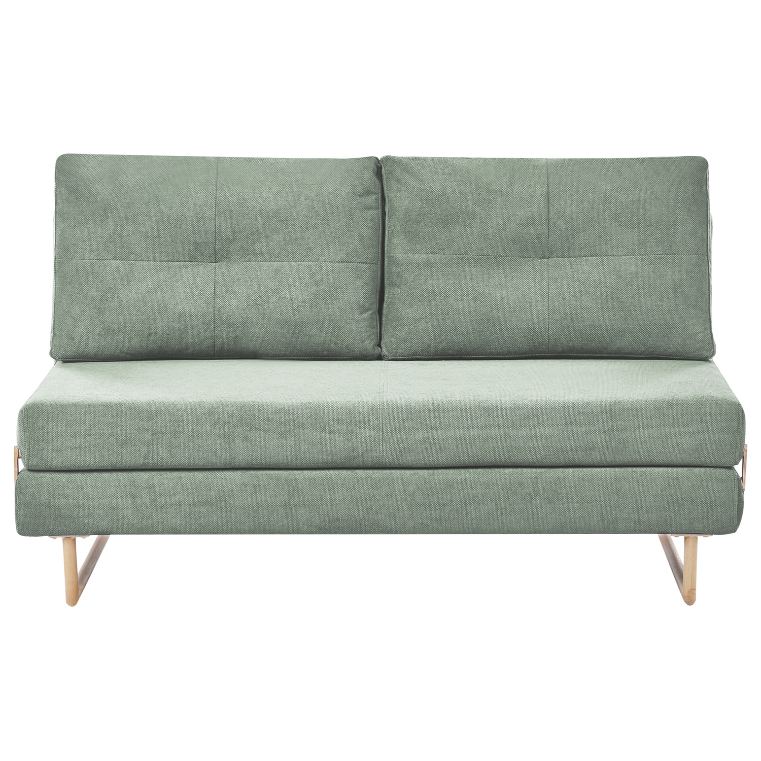 Beliani - JERSLEV - 3-zits slaapbank - Lichtgroen - Stof