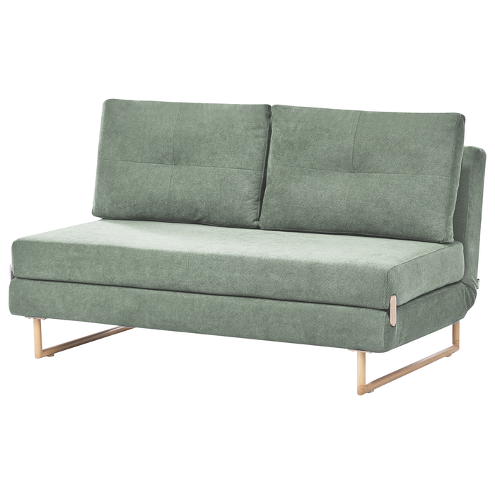 Beliani - JERSLEV - 3-zits slaapbank - Lichtgroen - Stof