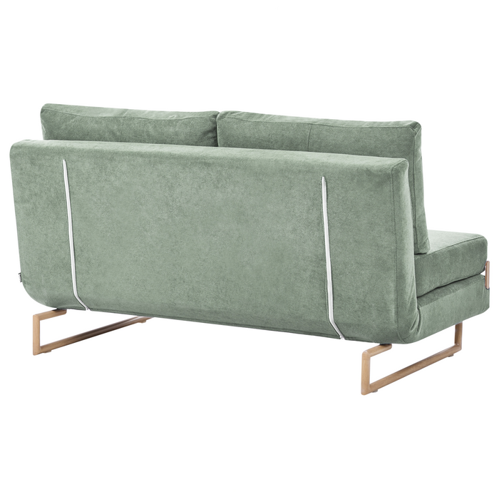 Beliani - JERSLEV - 3-zits slaapbank - Lichtgroen - Stof