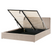 Beliani-DREUX-Bed met opbergruimte-Taupe-160 x 200 cm-Fluweel