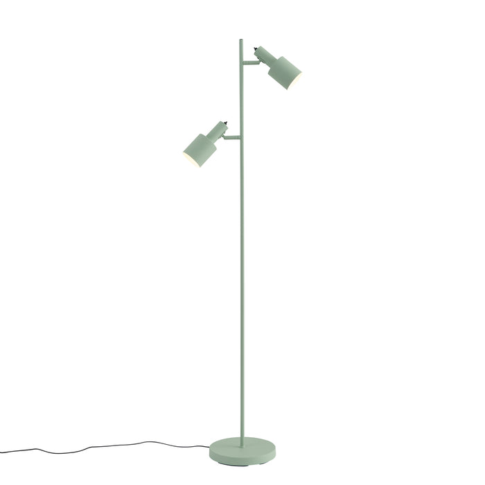 QAZQA Moderne vloerlamp groen 2-lichts - Stijn