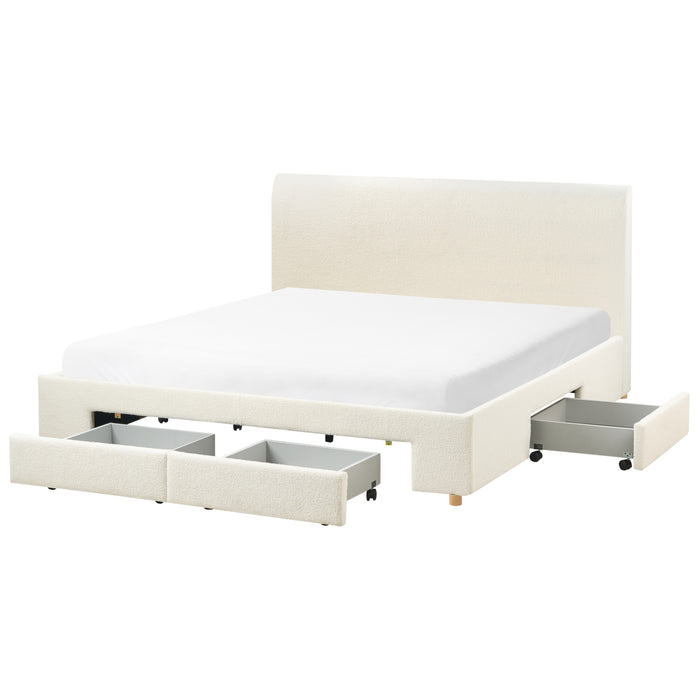 Beliani-SOUTRIN-Bed met opbergruimte-Off-white-180 x 200 cm-Bouclé