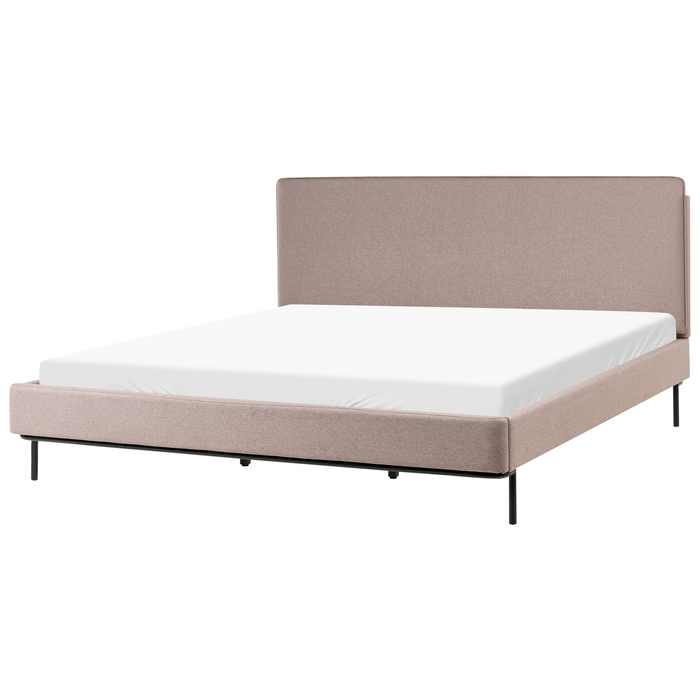 Beliani - CORIO - Tweepersoonsbed - Taupe - 180 x 200 cm - Polyester