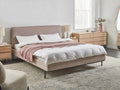 Beliani - CORIO - Tweepersoonsbed - Taupe - 180 x 200 cm - Polyester