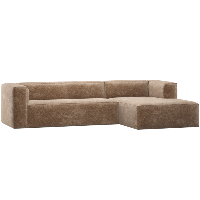 WOOOD Bean Hoekbank Rechts - Chenille - Velvet Taupe - 73x305x175