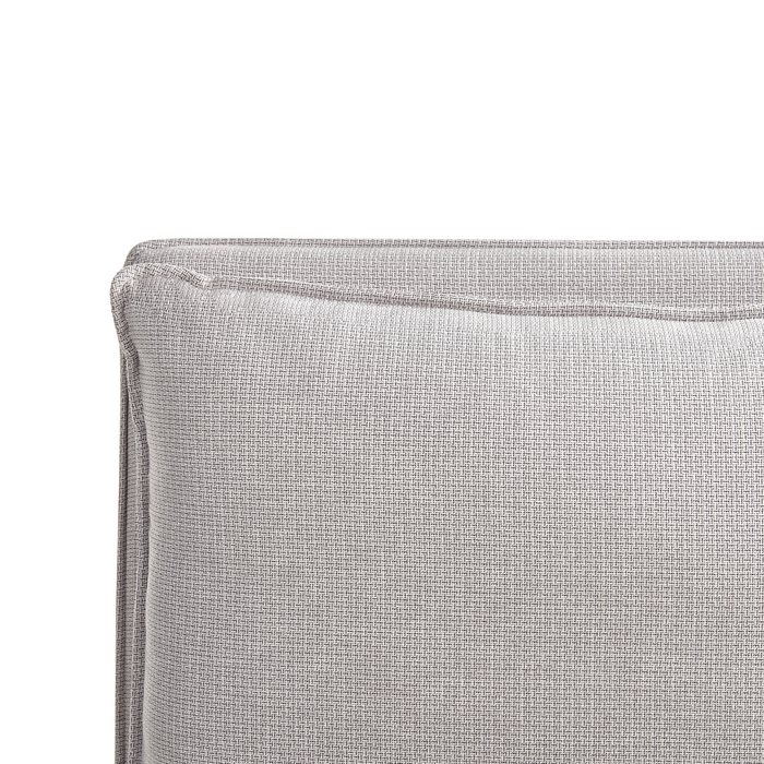 Beliani - BAJONNA - Tweepersoonsbed - Lichtgrijs - 160 x 200 cm - Stof