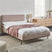 Beliani - CORIO - Tweepersoonsbed - Taupe - 140 x 200 cm - Polyester