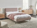 Beliani - CORIO - Tweepersoonsbed - Taupe - 140 x 200 cm - Polyester