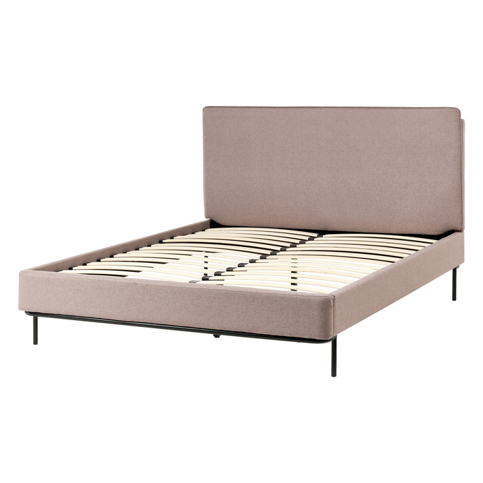 Beliani - CORIO - Tweepersoonsbed - Taupe - 140 x 200 cm - Polyester