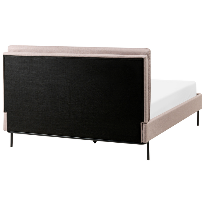 Beliani - CORIO - Tweepersoonsbed - Taupe - 140 x 200 cm - Polyester