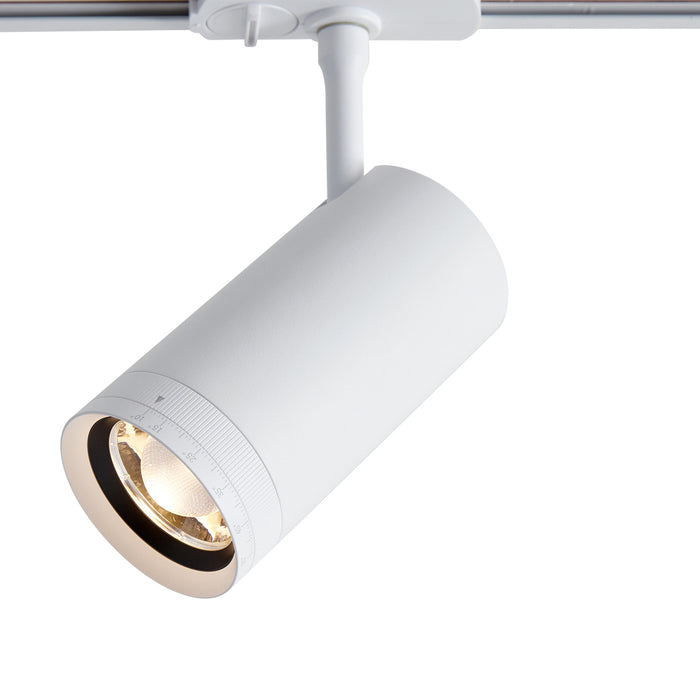 QAZQA Moderne spot wit voor railsysteem 1-fase incl. LED draai- en