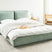 Beliani - BAJONNA - Tweepersoonsbed - Mintgroen - 160 x 200 cm - Stof