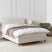 Beliani - DAME - Boxspringbed - Off-white - 160 x 200 cm - Fluweel