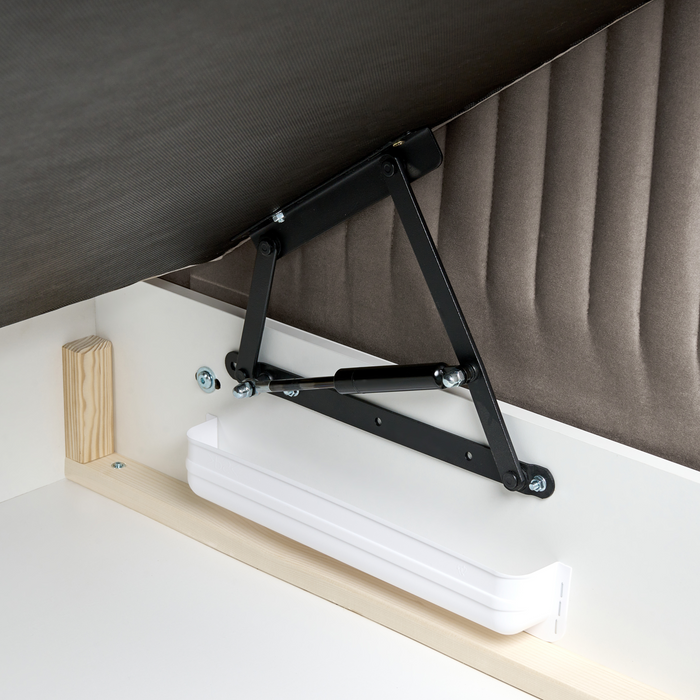 Beliani - DAME - Boxspringbed - Taupe - 160 x 200 cm - Fluweel