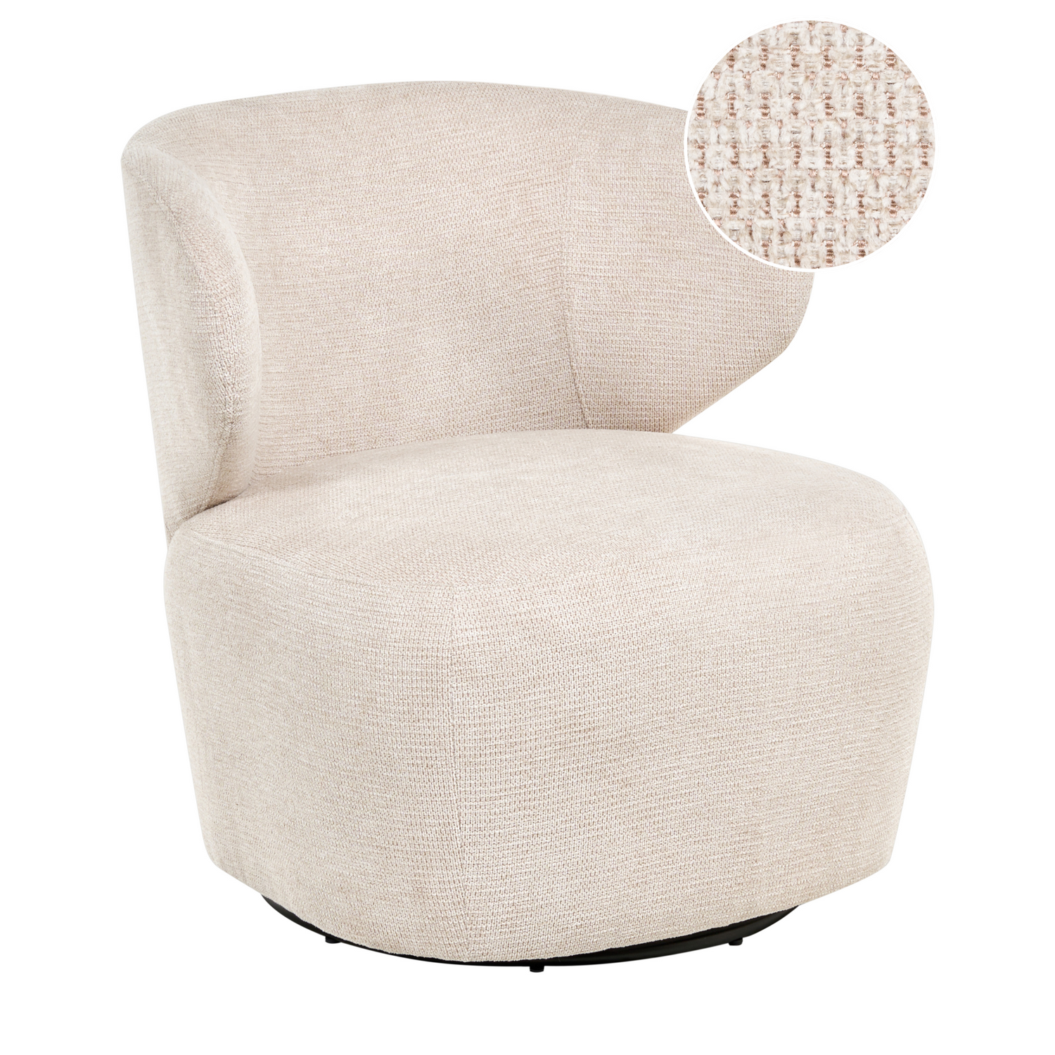Beliani - ALVDAL - Fauteuil - Beige - Polyester