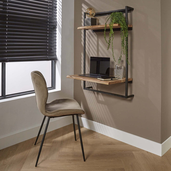 Giga Meubel - Wandbureau Naturel Acaciahout - 100x65x45cm - Air