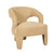 Fauteuil Brock - Beige|Bruin - Bouclé - 71x74x71cm (BxHxD)