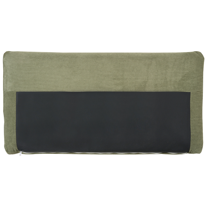 Beliani - SIGGARD - Hoekbank - Groen - Linkszijdig - Corduroy