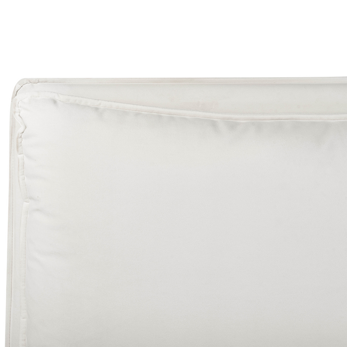 Beliani - BAJONNA - Tweepersoonsbed - Off-white - 160 x 200 cm - Stof