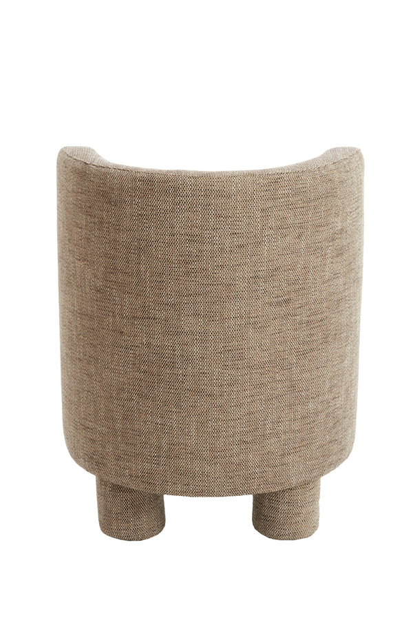 Light & Living - Stoel KAMOVA - Ø65x78cm - Bruin