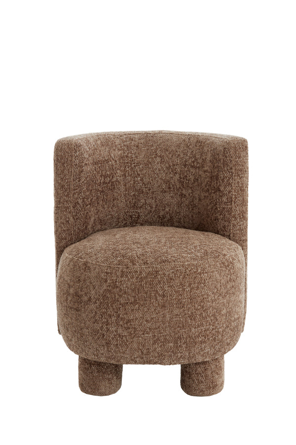 Light & Living - Stoel KAMOVA - Ø65x78cm - Bruin