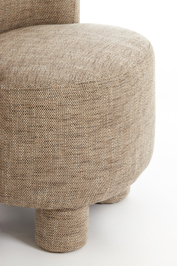 Light & Living - Stoel KAMOVA - Ø65x78cm - Bruin