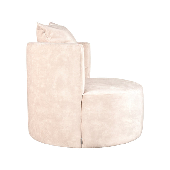 LABEL51 - Fauteuil Evy 90 cm - Naturel Velours