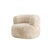 Svea - Sofia fauteuil - fake fur - off white