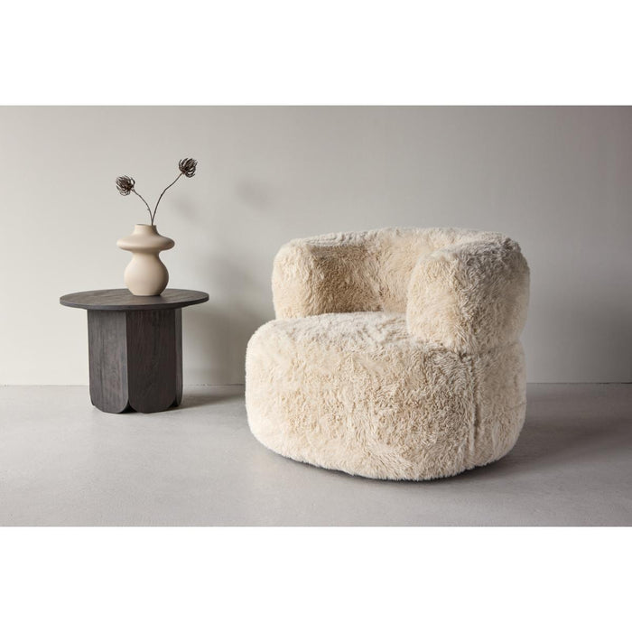 Svea - Sofia fauteuil - fake fur - off white